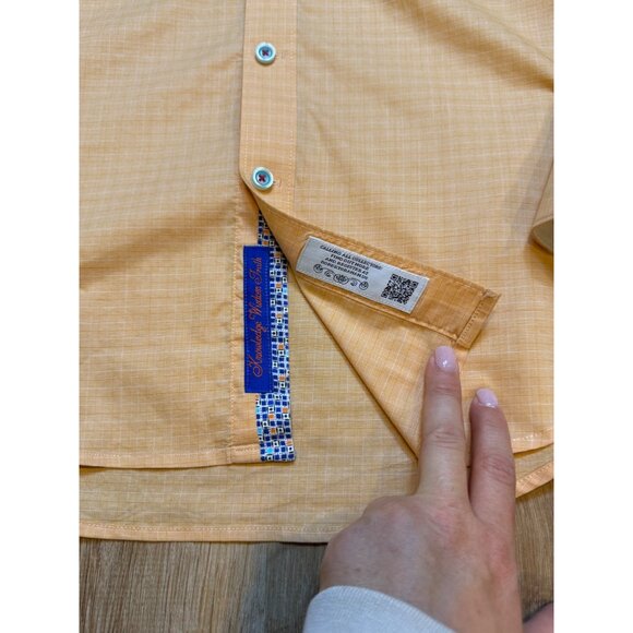 ROBERT GRAHAM Shirt Mens Long Sleeve Button Up Flip Cuff M - Picture 5 of 8